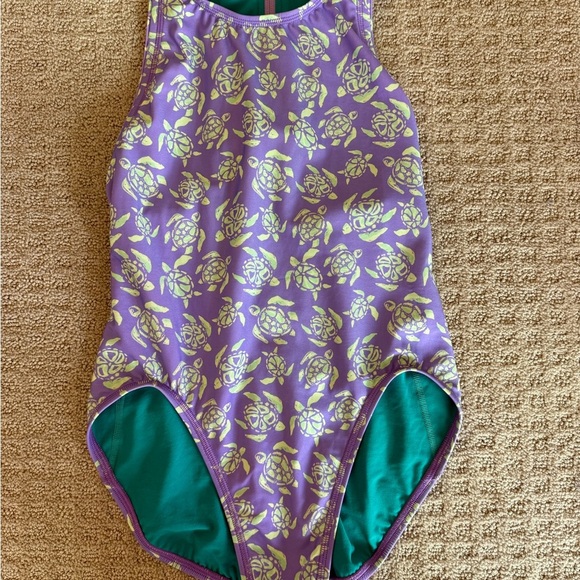 Jolyn Clothing Purple and Yellow One Piece Swimsuit - Picture 1 of 4